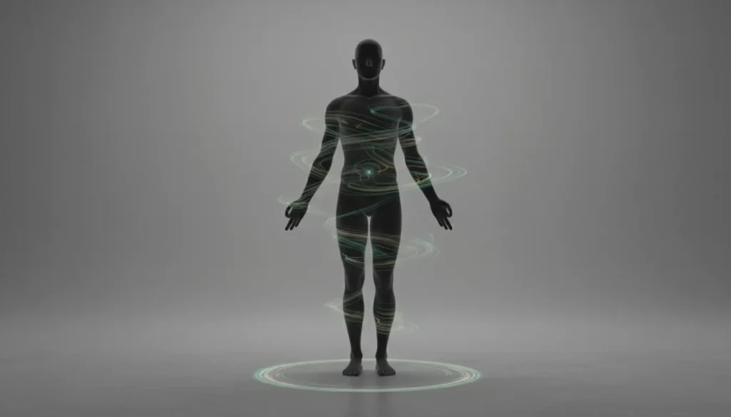 Body signs and meanings illustrated as subtle internal signals and awareness.