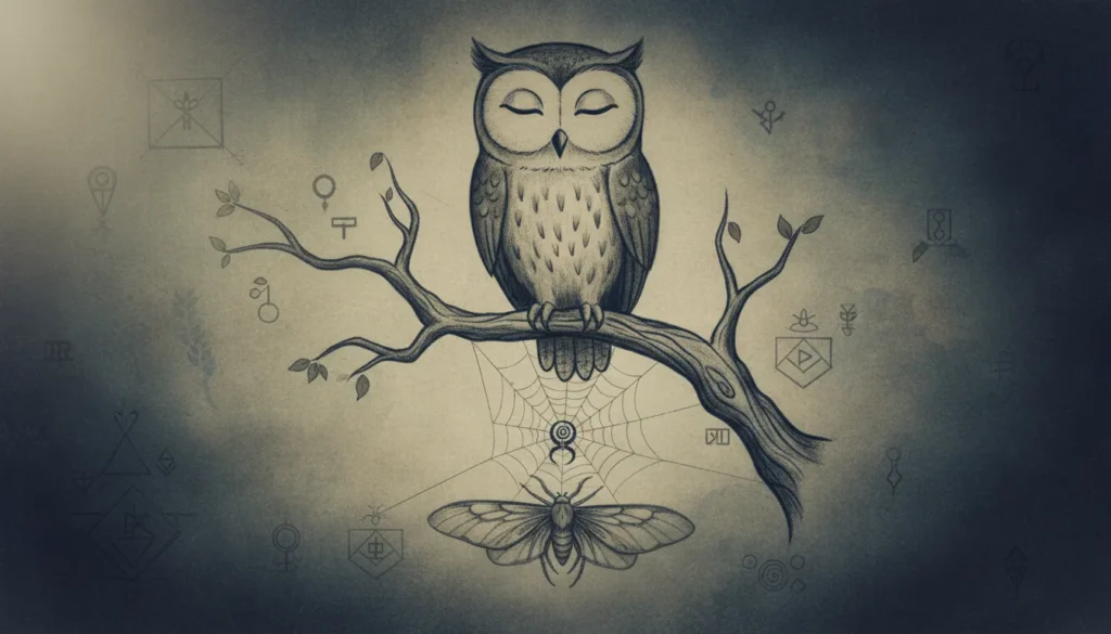 Common dream archetypes such as owl, spider, and moth and their meanings.